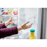 Whirlpool 36" 29.8 Cu Ft French Door Refrigerator w/ Water Dispenser (WRMF3336SV) - Print Resist Black SS