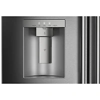 KitchenAid 36" 28.7 Cu. Ft. French Door Refrigerator w/ Water & Ice Dispenser (KRMF436SBE) - Black Ore