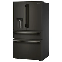 KitchenAid 36" 28.7 Cu. Ft. French Door Refrigerator w/ Water & Ice Dispenser (KRMF436SBE) - Black Ore