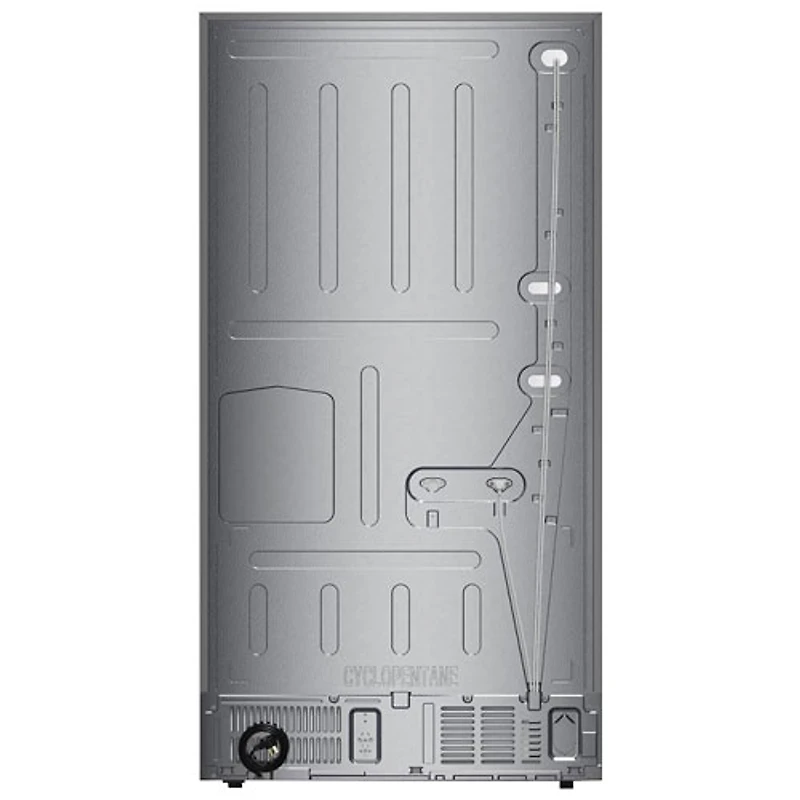KitchenAid 36" 28.7 Cu. Ft. French Door Refrigerator w/ Water & Ice Dispenser (KRMF436SBE) - Black Ore