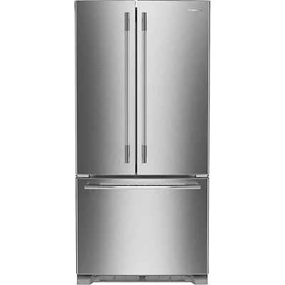 KitchenAid 33" 22.1 Cu. Ft. French Door Refrigerator w/Water Dispenser (KRFF333SPS) - PrintShield Stainless