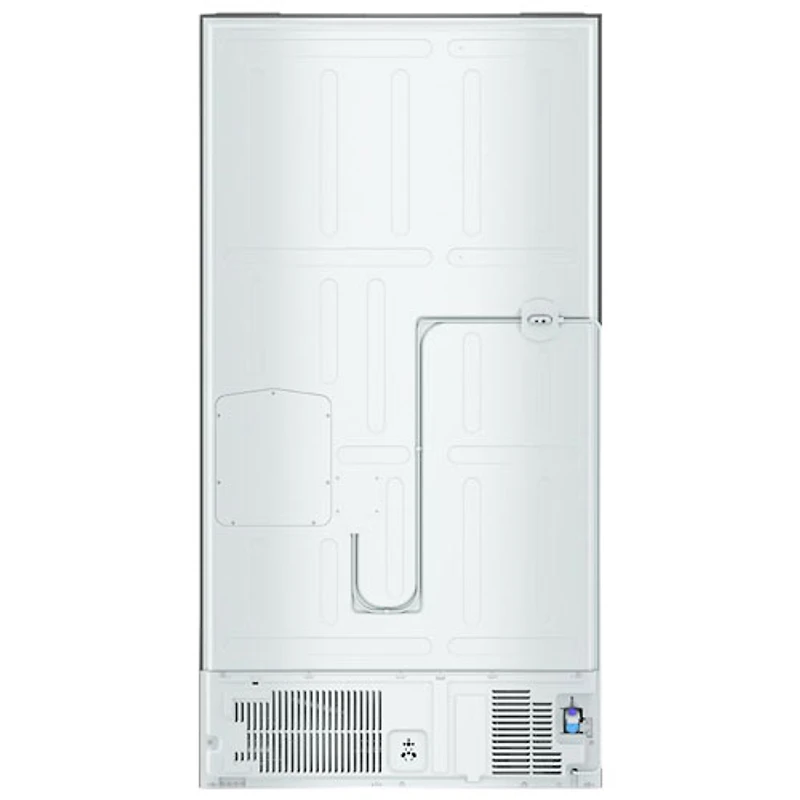 Réfrigérateur à deux portes 24,3 pi³ 36 po avec distributeur d'eau de Whirlpool (WRFC3036RZ) - Acier inoxydable résistant aux traces de doigts