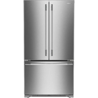 KitchenAid 36" 20 Cu. Ft. French Door Refrigerator w/ Water Dispenser (KRFC136SPS) - PrintShield Stainless