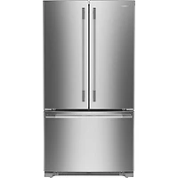 KitchenAid 36" 20 Cu. Ft. French Door Refrigerator w/ Water Dispenser (KRFC136SPS) - PrintShield Stainless