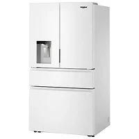 Réfrigérateur deux portes 28,9 pi³ 36 po, distributeur glaçons/eau de Whirlpool (WRMF3536SW) - Blanc