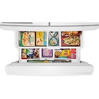Réfrigérateur deux portes 28,9 pi³ 36 po, distributeur glaçons/eau de Whirlpool (WRMF3536SW) - Blanc