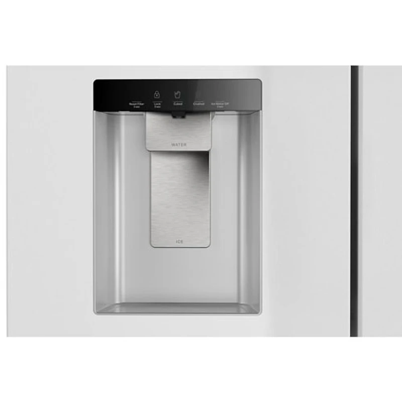 Réfrigérateur deux portes 28,9 pi³ 36 po, distributeur glaçons/eau de Whirlpool (WRMF3536SW) - Blanc