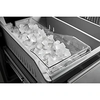 KitchenAid 36" 29.5 Cu. Ft. French Door Refrigerator w/ Water & Ice Dispenser (KRMF336SPS) - PrintShield Stainless
