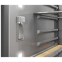 KitchenAid 36" 29.5 Cu. Ft. French Door Refrigerator w/ Water & Ice Dispenser (KRMF336SPS) - PrintShield Stainless