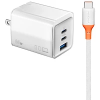 Insignia 65W 3-Port Wall Charger with USB-C Cable (NS-MW3165C2B-C) - Only at Best Buy