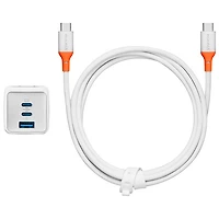 Insignia 65W 3-Port Wall Charger with USB-C Cable (NS-MW3165C2B-C) - Only at Best Buy