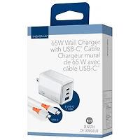 Insignia 65W 3-Port Wall Charger with USB-C Cable (NS-MW3165C2B-C) - Only at Best Buy