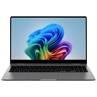 Portable à écran tactile 15,6 po Galaxy Book5 360 de Samsung - Gris (Core Ultra 5 226V d'Intel/RAM 16 Go/SSD 512 Go/Windows 11 Famille)