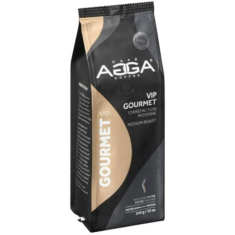 Café filtre moulu de torréfaction moyenne VIP Gourmet d'Agga - 12 oz (340 g)