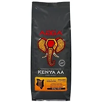 Grains de café entiers de torréfaction foncée Kenya AA d'Agga - 32 oz (908 g)