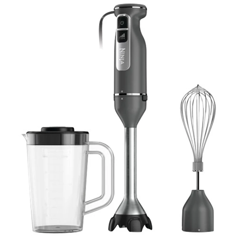 Ninja Power Duo 1L 750-Watt Immersion Blender with Whisk - Grey