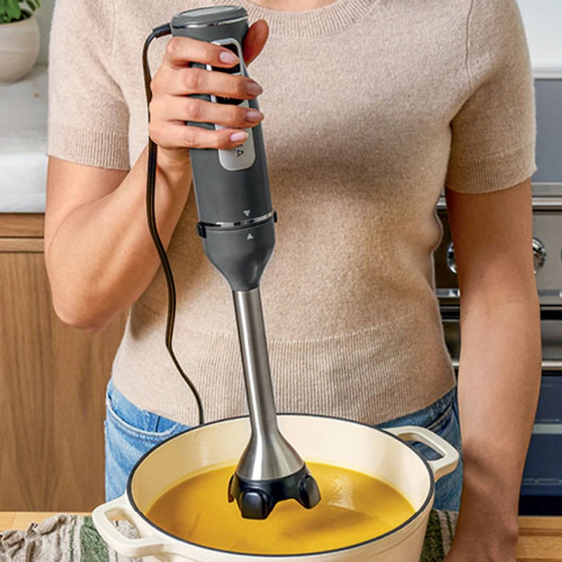 Ninja Power Duo 1L 750-Watt Immersion Blender with Whisk - Grey