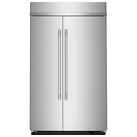 Réfrigérateur à congélateur juxtaposé 30 pi³ 48 po de KitchenAid (KBSN748SPS) - Acier inoxydable avec fini PrintShield