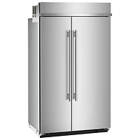 Réfrigérateur à congélateur juxtaposé 30 pi³ 48 po de KitchenAid (KBSN748SPS) - Acier inoxydable avec fini PrintShield