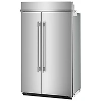 Réfrigérateur à congélateur juxtaposé 30 pi³ 48 po de KitchenAid (KBSN748SPS) - Acier inoxydable avec fini PrintShield