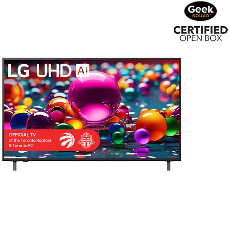 Boîte ouverte - Téléviseur intelligent DEL HDR UHD 4K UA7700 AI de 55 po de LG (55UA7700PUB) - 2025