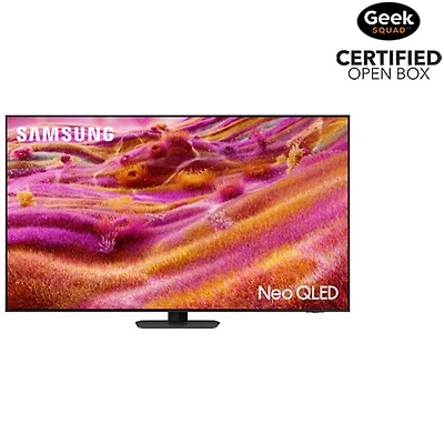 Boîte ouverte - Téléviseur intelligent Tizen HDR Neo QLED UHD 4K de 85 po série QN90F de Samsung (QN85QN90FAFXZC) - 2025