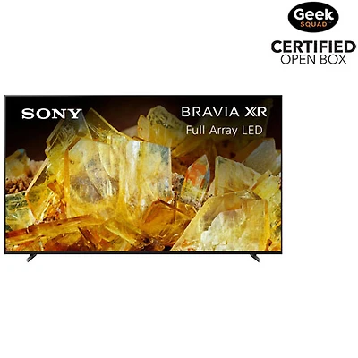 Boîte ouverte - Téléviseur intelligent Google DEL HDR UHD 4K X90CL Series Bravia XR de 75 po de Sony (XR75X90CL) - Exclusivité Best Buy
