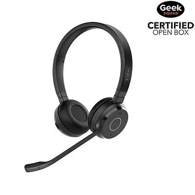Open Box - Jabra Evolve 65 TE On-Ear Noise Cancelling Wireless UC Stereo Headset with Mic (6699-839-409)