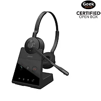 Open Box - Jabra Engage 65 SE On-Ear Noise Cancelling Wireless Stereo Headset with Mic - Black