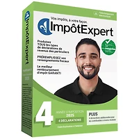 ImpôtExpert Année d'imposition 2025 (PC) - 4 déclarations - Français - Téléchargement numérique