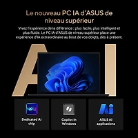 Portable à écran tactile ProArt P16 de 16 po d'ASUS - Noir nano (Ryzen AI 9 HX 370 d'AMD/RAM 32 Go/SSD 1 To/Windows 11 Famille)