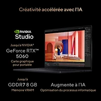 Portable à écran tactile ProArt P16 de 16 po d'ASUS - Noir nano (Ryzen AI 9 HX 370 d'AMD/RAM 32 Go/SSD 1 To/Windows 11 Famille)
