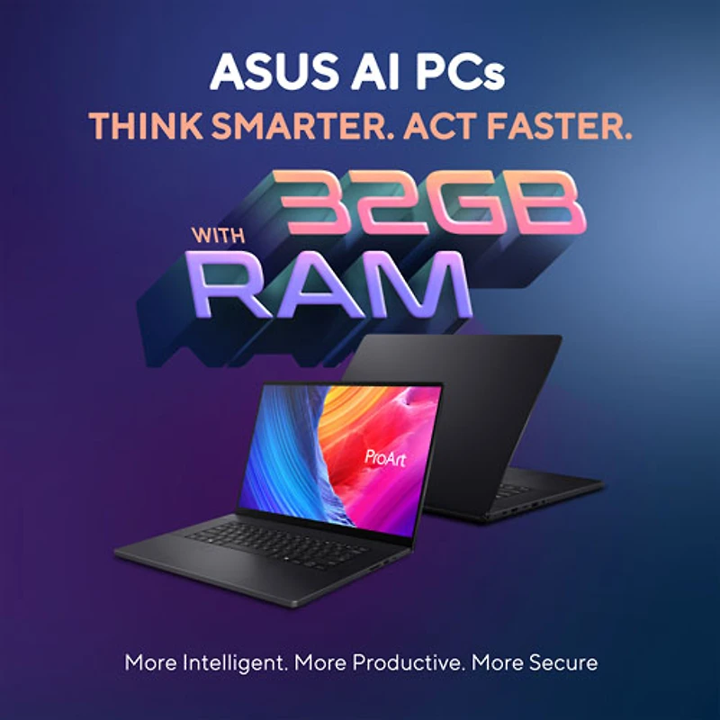Portable à écran tactile ProArt P16 de 16 po d'ASUS - Noir nano (Ryzen AI 9 HX 370 d'AMD/RAM 32 Go/SSD 1 To/Windows 11 Famille)