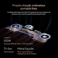 Portable à écran tactile ProArt P16 de 16 po d'ASUS - Noir nano (Ryzen AI 9 HX 370 d'AMD/RAM 32 Go/SSD 1 To/Windows 11 Famille)