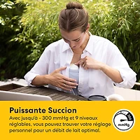 Tire-lait électrique portable Motion InBra de Medela