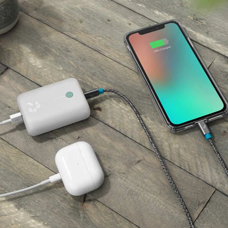 Nimble Champ Lite 5200 mAh USB-C Power Bank - White