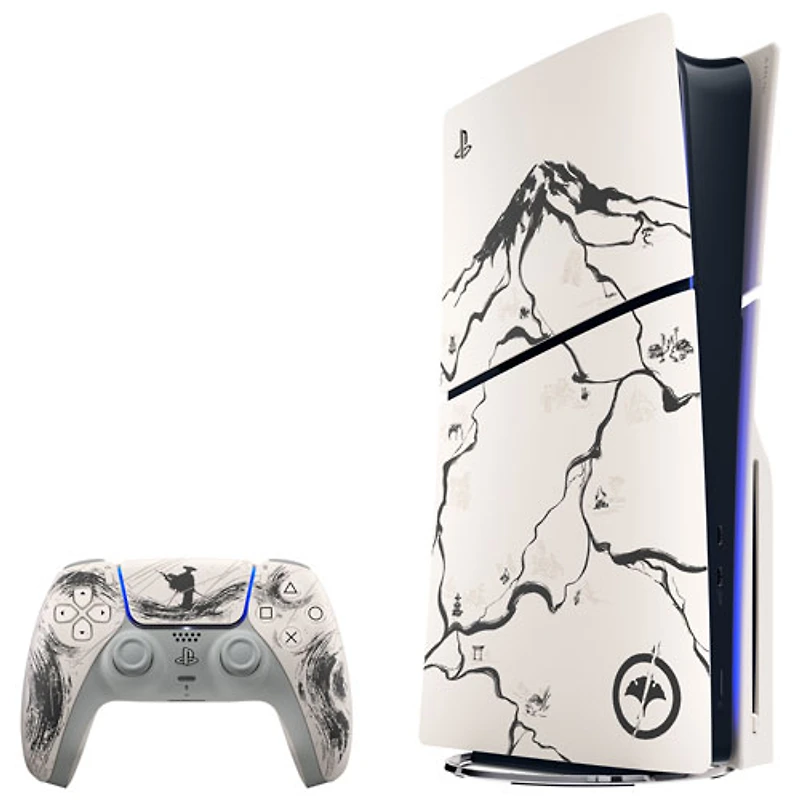 Ensemble PlayStation 5 et Ghost of Yōtei édition limitée noire