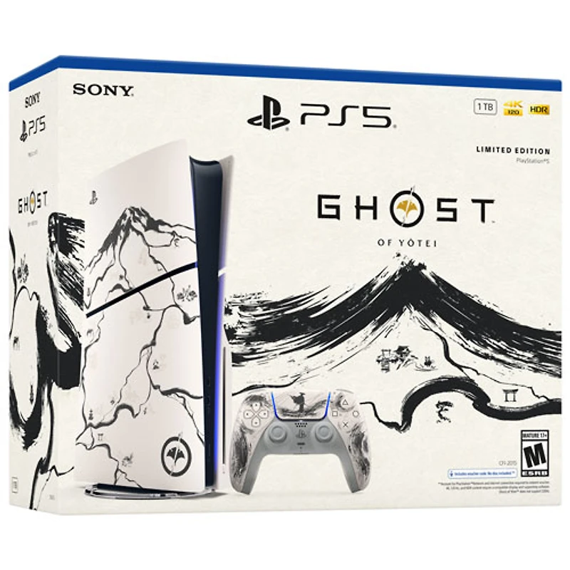 Ensemble PlayStation 5 et Ghost of Yōtei édition limitée noire