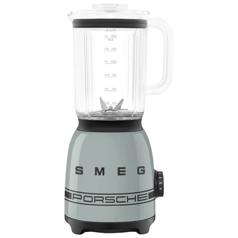 Smeg x Porsche 50's Style 1.5L 600-Watt Countertop Blender - Shade Green