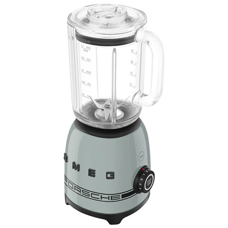 Smeg x Porsche 50's Style 1.5L 600-Watt Countertop Blender - Shade Green