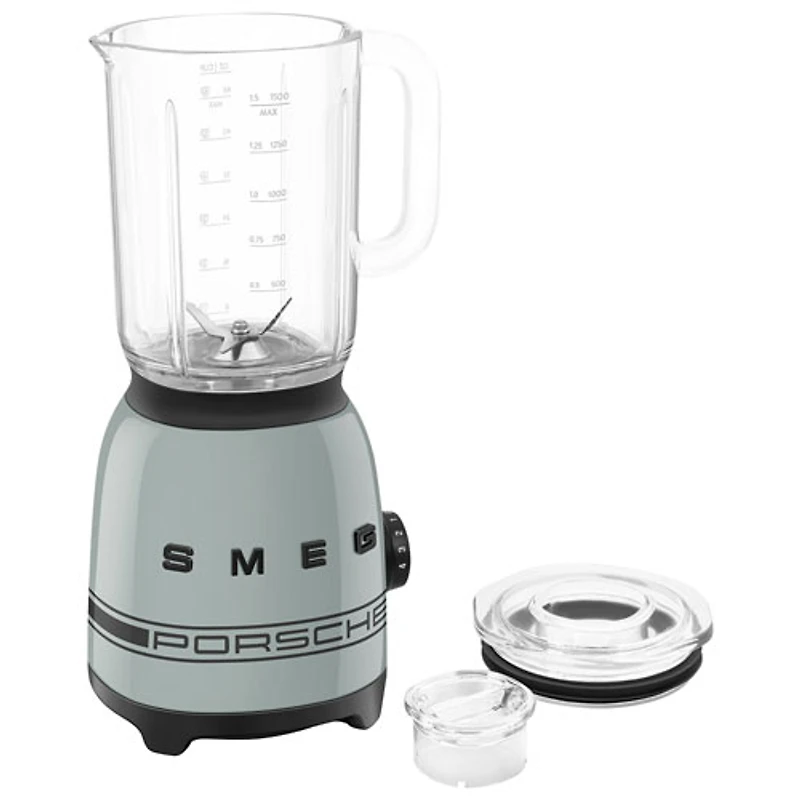 Smeg x Porsche 50's Style 1.5L 600-Watt Countertop Blender - Shade Green