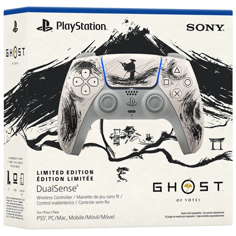 PlayStation 5 DualSense Wireless Controller - Ghost of Yōtei Black Limited Edition