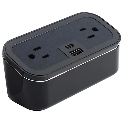 Brandstand CubieMini Charging Station with 2 Outlets & USB-A/USB-C Ports