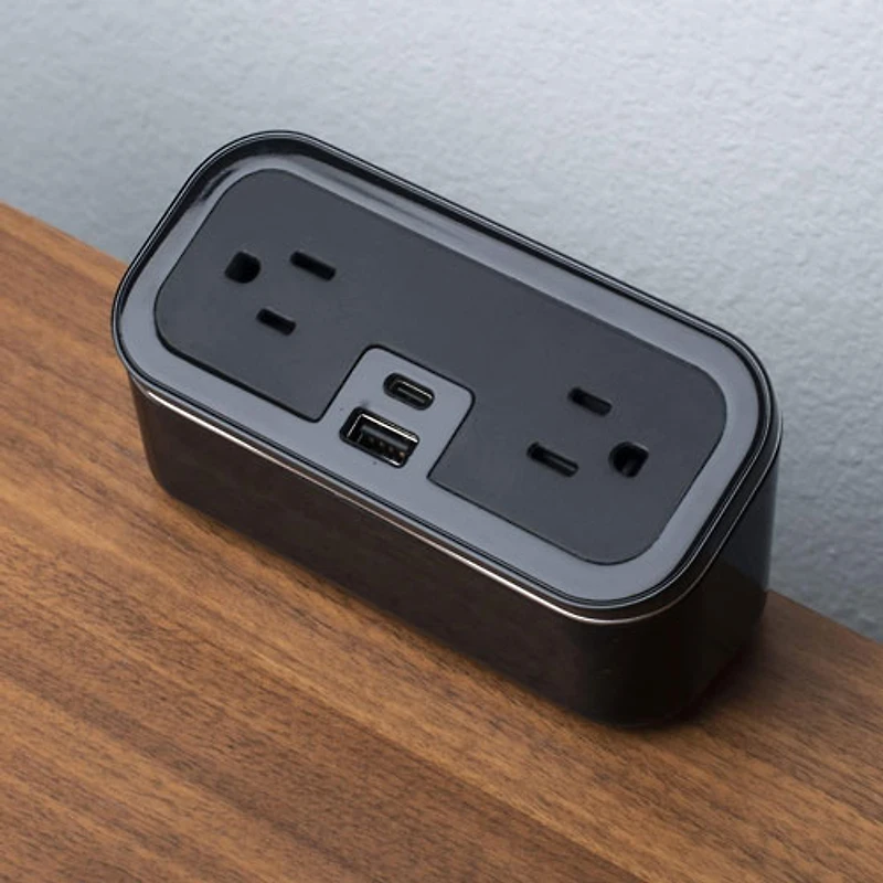 Brandstand CubieMini Charging Station with 2 Outlets & USB-A/USB-C Ports