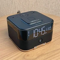 Brandstand CubieTrio+ Bluetooth Alarm Clock with Magnetic Wireless Charging, 2 USB-C Ports & 2 Outlets
