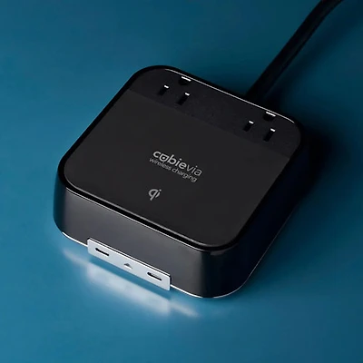 Brandstand CubieVia 2-Outlets Charging Station with Qi Wireless Charging & 2 USB-C Ports