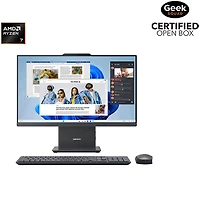 Boîte ouverte - Ordinateur tout-en-un IdeaCentre de Lenovo - Gris luna (Ryzen 7 7735HS d'AMD/RAM 16 Go/SSD 512 Go/Windows 11)