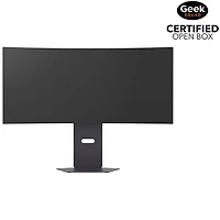 Open Box - LG 34" WQHD 240Hz 0.03ms GTG Curved OLED LED G-Sync FreeSync Gaming Monitor (34GX900A-B) - Black