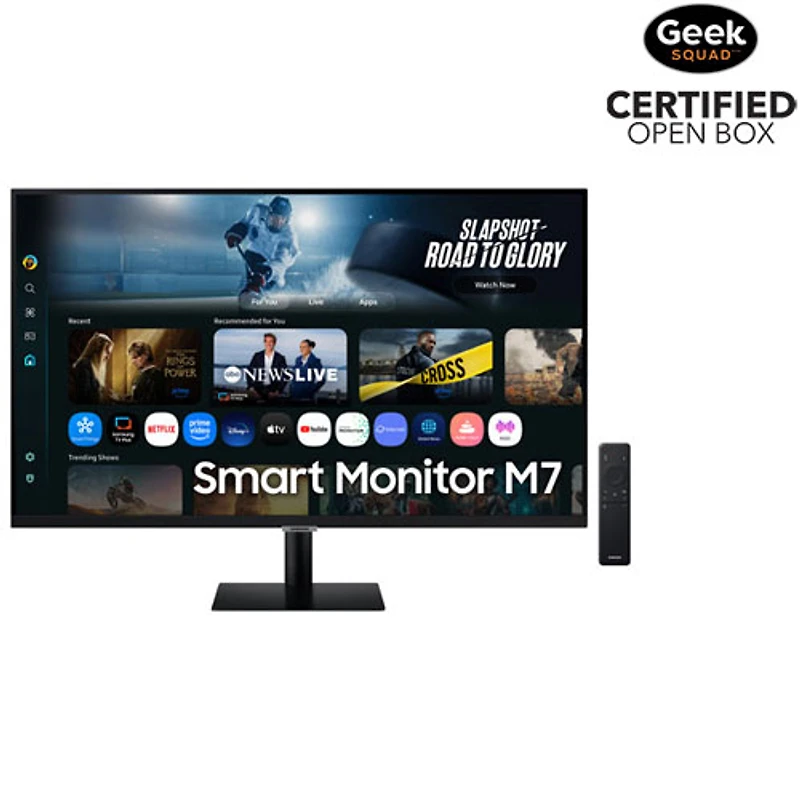 Open Box - Samsung M7 32" 4K Ultra HD 60Hz 4ms GTG VA LED Smart Gaming Monitor (LS32FM702UNXZA) - Black
