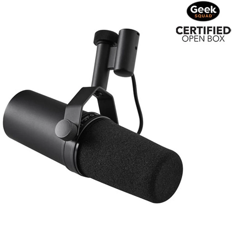 Open Box - Shure SM7B Dynamic Vocal/Podcast XLR Microphone - Black